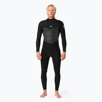 Férfi Rip Curl Dawn Patrol 4/3 Back Zip úszószivacs Fekete