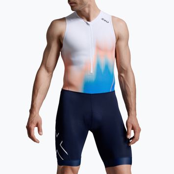 Férfi triatlon ruha 2XU Core nebula blaze/midnight