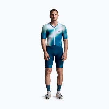 Férfi triatlon ruha 2XU Aero Hex Sleeved jelly mint/majol