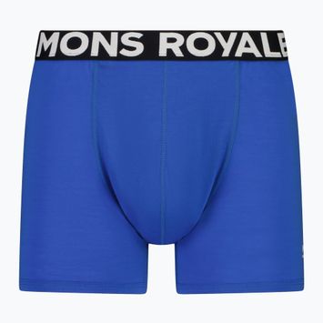 Boxeralsó termoaktywne férfi Mons Royale Hold 'em Shorty Merino cobalt