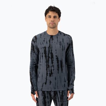 Férfi termo hosszú ujjú felső Mons Royale Cascade Merino Base Layer grey tie dye
