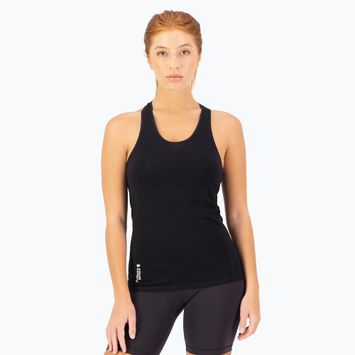 Női termikus aktív tank top Mons Royale Bella Merino Tank fekete