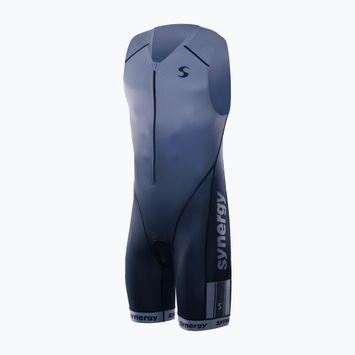Férfi triatlon ruha Synergy Elite Sleeveless Trisuit smoke gray