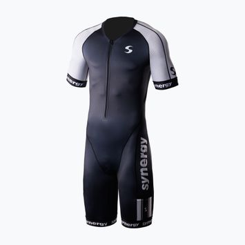 Férfi triatlon ruha Synergy Elite Short Sleeve Trisuit salt & pepper