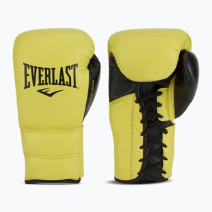 Boxkesztyű Everlast Powerlock 2 Laced Pro Training neon yellow