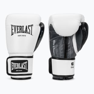 Bokszkesztyűk Everlast Powerlock OG H&L Leather Advanced Training white/black