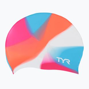 Gyerek úszósapka TYR Tiedye Silicone Multicolor Jr pink/blue/orange