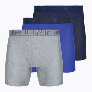 Férfi boxeralsó Under Armour Perf Tech Mesh 6in 3 pár midnight navy