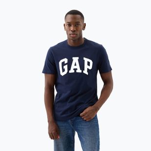 Férfi póló GAP Soft Basic Logo blue navy