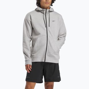 Férfi Reebok Athlete Full Zip pulóver közepes szürke szürke sörény