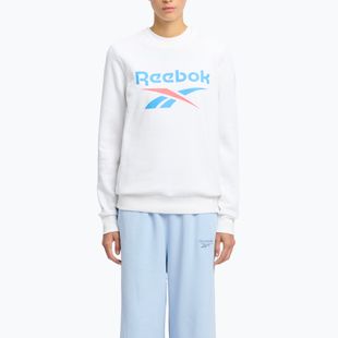 Női Reebok Identity Big Logo Fleece Crew fehér/korall/kék melegítőfelső