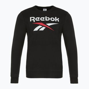 Férfi Reebok Identity Big Logo Fleece Crew fekete/fehér/vektor piros melegítőfelső
