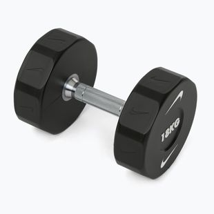 Krómozott kézisúlyzó Nike Strength Pro Urethane Dumbbell 18 kg black/white