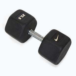 Gumírozott kézisúlyzó Nike Strength Hex Dumbbell 32,5 kg black/white