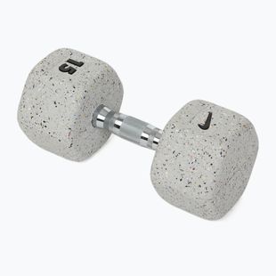 Gumírozott kézisúlyzó Nike Strength Grind Hex Dumbbell 15 kg wolf grey