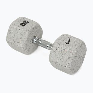 Gumírozott kézisúlyzó Nike Strength Grind Hex Dumbbell 20 kg wolf grey