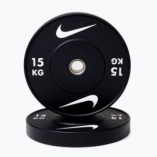Bumper súlytárcsa Nike Strength Rubber Bumper Plates 15 kg black/white