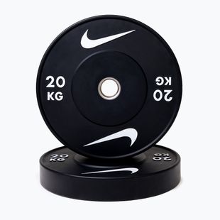 Bumper súlytárcsa Nike Strength Rubber Bumper Plates 20 kg black/white