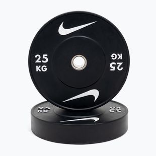 Bumper súlytárcsa Nike Strength Rubber Bumper Plates 25 kg black/white