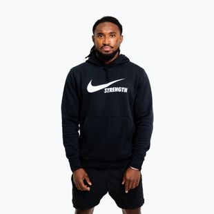 Férfi pulóver Nike Strength Hoodie black/white