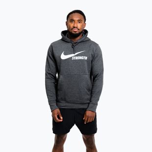 Férfi pulóver Nike Strength Hoodie charcoal/white
