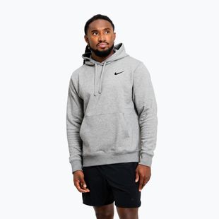 Férfi pulóver Nike Strength S&C Hoodie heather grey/black