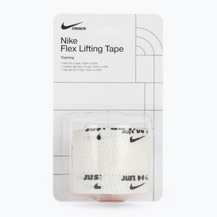 Kohéziós rugalmas kötés Nike Strenght Flex Lifting Tape white/black