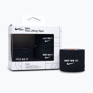Kohéziós rugalmas kötés Nike Strenght Flex Lifting Tape black/white