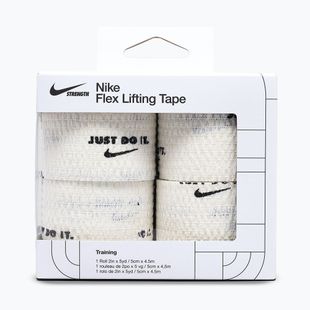 Kohéziós rugalmas kötés Nike Strenght Flex Lifting Tape white/black