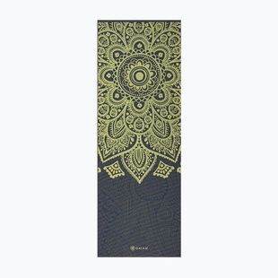 Jógaszőnyeg Gaiam Premium Sundial Layers 6 mm black/navy/yellow