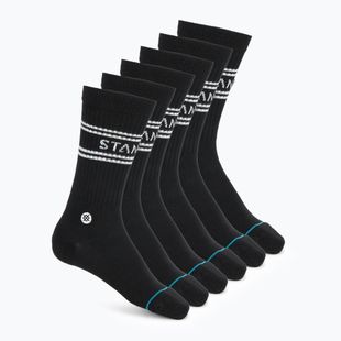 Stance Basic Crew zokni 6 pár fekete
