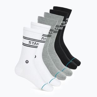 Stance Basic Crew 6 pár többszínű zokni