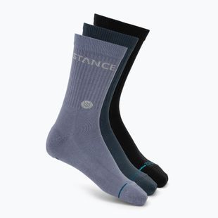 Stance Origin Crew zokni 3 pár indigó