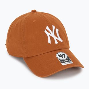47 Márka MLB New York Yankees CLEAN UP égetett narancssárga baseball sapka