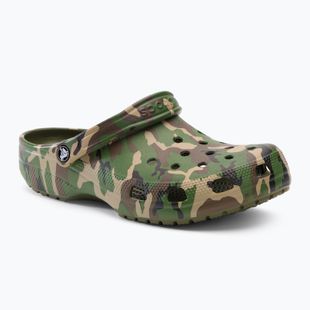 Crocs Classic Printed Camo Clog sereg zöld/multi flip-flopok