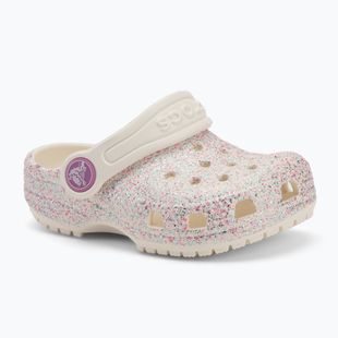 Crocs Classic Glitter Clog Toddler osztriga flip-flopok