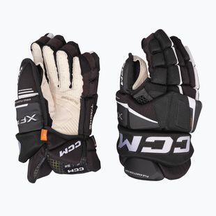 CCM Tacks XF Pro SR jégkorong kesztyű fekete/fehér