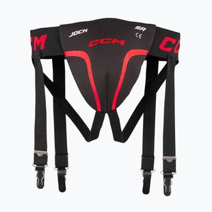 Gyerek suszpenzor CCM Jock Combo YTH black/red