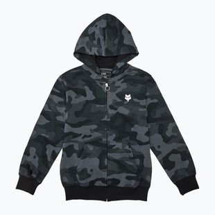 Gyerek pulóver Fox Racing Fox Head Camo Full Zip Jr fekete színkavalkád