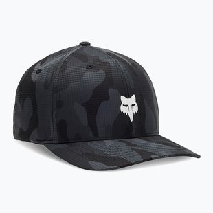 Férfi Fox Racing Fox Head Camo Tech Flexfit fekete terepmintás baseball sapka