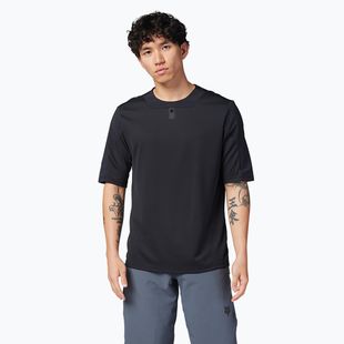 Férfi kerékpáros póló Fox Racing Defend black