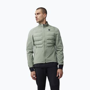 Férfi kerékpáros dzseki Fox Racing Flexair Fire Hybrid moss