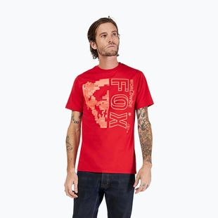 Férfi Fox Racing Image Skull kardinális póló