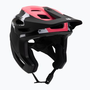 Fox Racing Dropframe Pro Digi Image fekete/fehér kerékpáros sisak