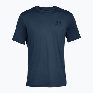 Férfi póló Under Armour Sportstyle Left Chest academy/fekete