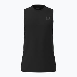 Férfi edző póló Under Armour Left Chest Cut Off Tank black/black