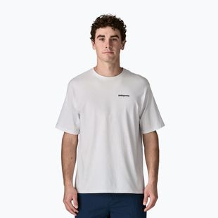 Férfi trekking póló Patagonia P-6 Logo Responsibili-Tee white