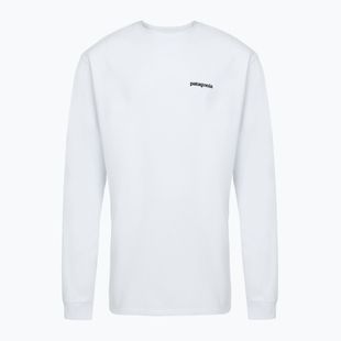 Férfi Patagonia P-6 Logo Responsibili Longsleeve fehér