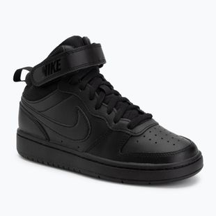 Gyerekcipők Nike Court Borough Mid 2 black/black/black
