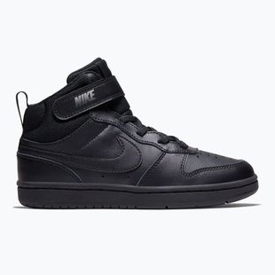 Gyermekcipő Nike Court Borough Mid 2 black/black/black